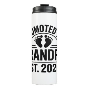 Zum Opa befördert, Gegr. 2026, Lustiger neuer Opa Thermosbecher