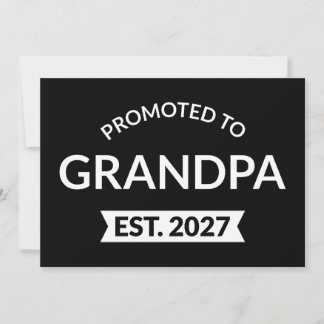 Zum Opa Befördert Geschätzt 2027 Neuer Papa II Einladung