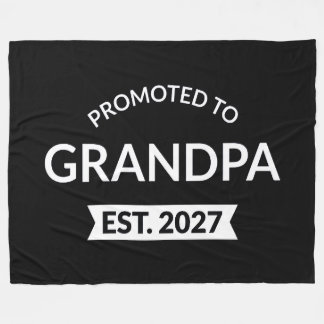Zum Opa Befördert Geschätzt 2027 Neuer Papa II Fleecedecke