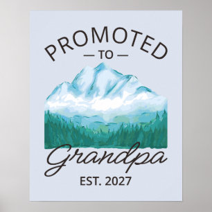 Zum Opa Befördert Geschätzt 2027 Neuer Papa VI Poster