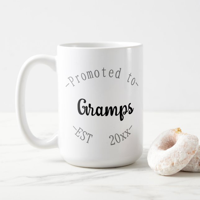 Zum Opa befördert Kaffeetasse (Mit Donut)