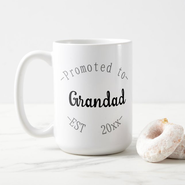 Zum Opa befördert Kaffeetasse (Mit Donut)