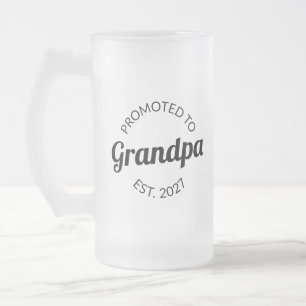 Zum Opa befördert Seit 2027 Neuer Papa I Mattglas Bierglas