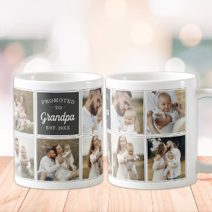 Zum Opa Custom 9-Foto-Rahmen befördert Kaffeetasse