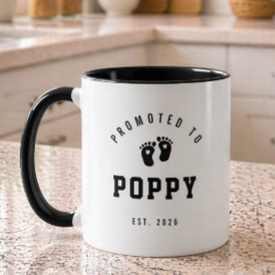 Zum Opa ernannt Poppy Neuer Opa Becher Tasse