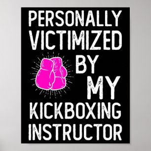 Zum Opfer meiner lustigen Martial-Arts-Kickbox-Kic Poster