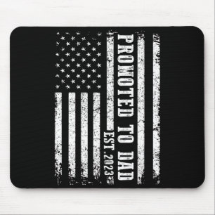 Zum Papa Befördert 2023 Lustiges Shirt Für Neue Vä Mousepad