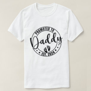 zum Papa befördert 2024, Erster Vatertag 2024 T-Shirt