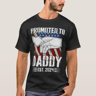 Zum Papa Befördert 2024 Für Den Neuen Papa Patriot T-Shirt