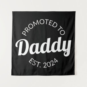 Zum Papa befördert ca. 2024 I Wandteppich