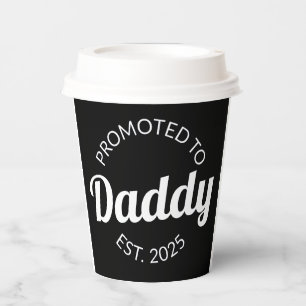 Zum Papa befördert ca. 2025 I Pappbecher