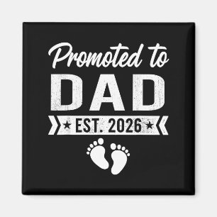 Zum Papa befördert ca. 2026 Babyankündigung  Magnet