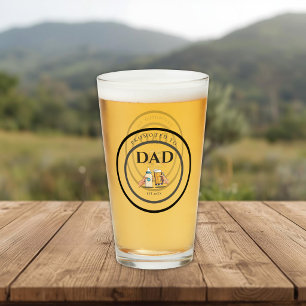 Zum Papa befördert ca. 2026 Bierglas-Geschenk Glas