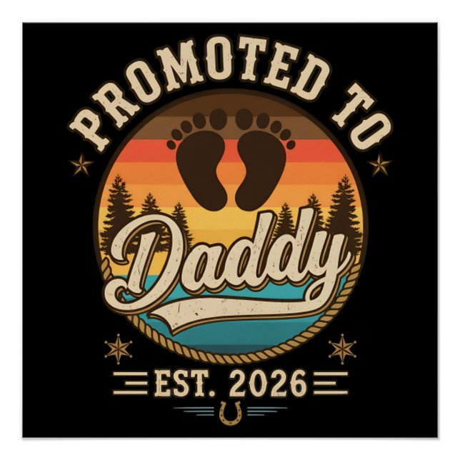 Zum Papa befördert Erw. 2026 Poster (Vorderseite)