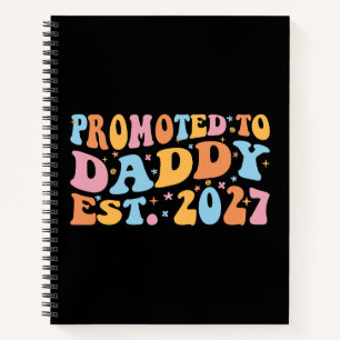 Zum Papa Befördert Erw. 2027 Neue Vater Ankündigun Notizbuch