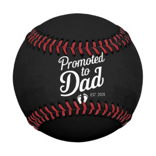 Zum Papa befördert EST 2025 Lustig Bald Papa Baseball