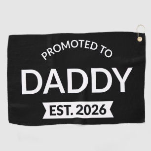 Zum Papa befördert Est. 2026 II Golfhandtuch