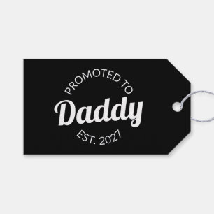 Zum Papa Befördert Est 2027 Neuer Papa Baby Shower Geschenkanhänger
