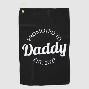 Zum Papa Befördert Est 2027 Neuer Papa Baby Shower Golfhandtuch