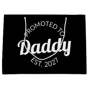 Zum Papa Befördert Est 2027 Neuer Papa Baby Shower Große Geschenktüte