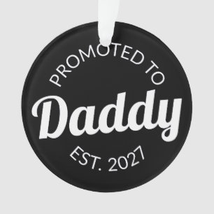 Zum Papa Befördert Est 2027 Neuer Papa Baby Shower Ornament