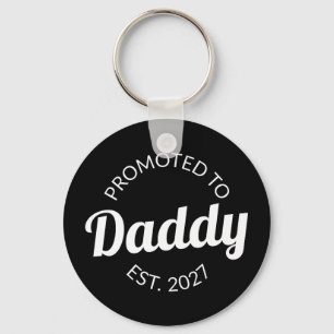 Zum Papa Befördert Est 2027 Neuer Papa Baby Shower Schlüsselanhänger