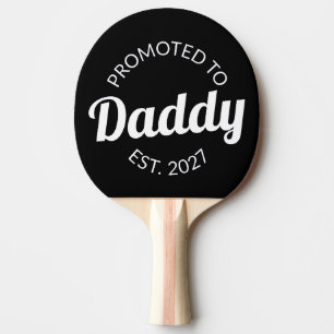 Zum Papa Befördert Est 2027 Neuer Papa Baby Shower Tischtennis Schläger