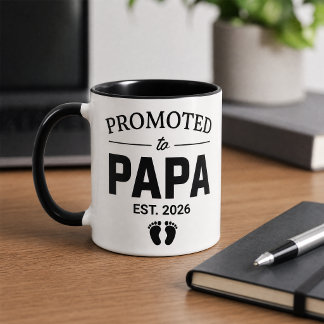 Zum Papa befördert Geschätzt 2026 Schwangerschafts Tasse