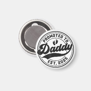 Zum Papa befördert Papa seit 2025 Geschenke für we Magnet