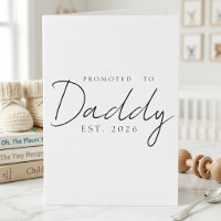 Zum Papa Befördert Süße Ankündigungsdesign-Schrift