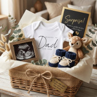 Zum Papa Befördert Süßes EST-Jahr Ankündigung