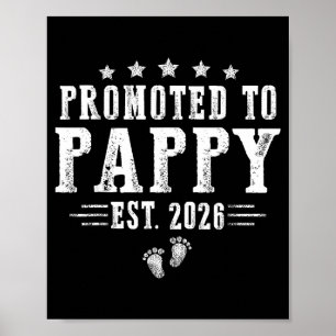 Zum Pappy befördert Erw.2026 Vatertag Erstes Mal Poster