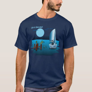 Zum Paradies weg segeln: Zombie-Shirt T-Shirt