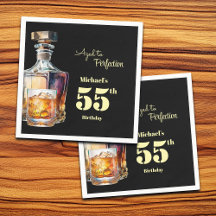 Zum perfekten Alter gereifter Männer-55er-Whisky-G