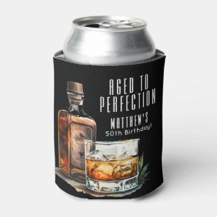 Zum perfekten Alter gereifter Whiskey-Männer-Gebur Dosenkühler