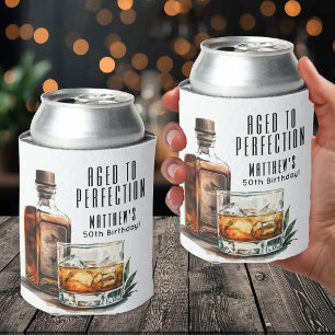 Zum perfekten Alter gereifter Whisky-Männer-Geburt Dosenkühler