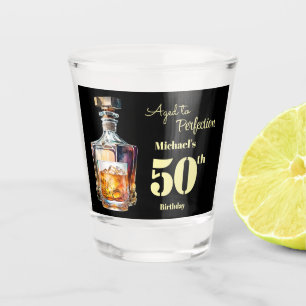 Zum perfekten Alter - Männer 50. Whisky-Geburtstag Schnapsglas