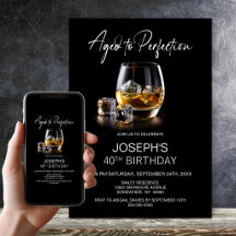 Zum perfekten Altern gealtertes Whiskeyglas 40. Ge