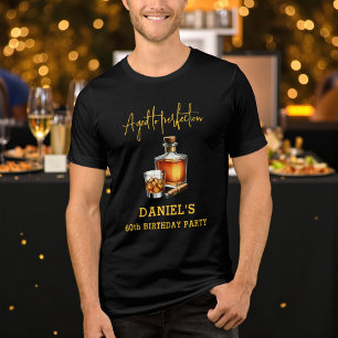 Zum perfekten Altern Zigarre Whiskey 60. Geburtsta Tri-Blend Shirt