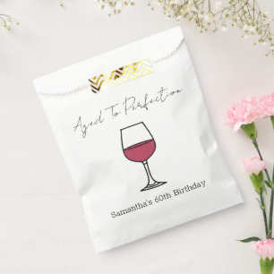 Zum perfekten Wein 60. Geburtstag Geschenktütchen