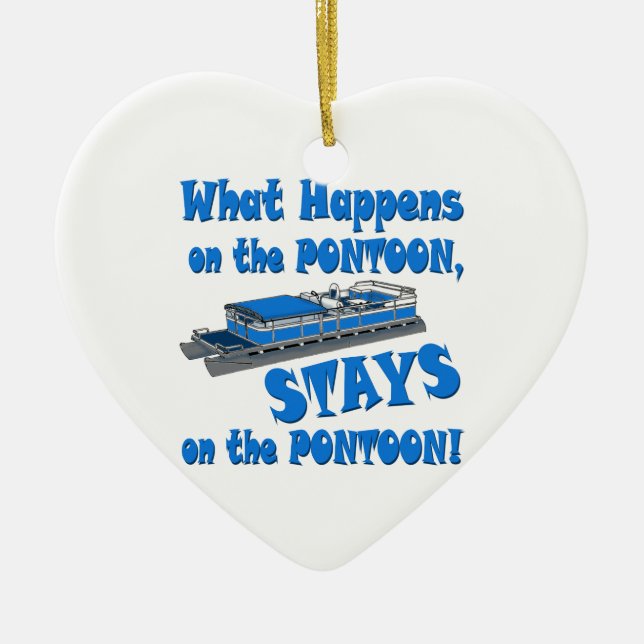 Zum Pontoon Keramik Ornament (Vorne)