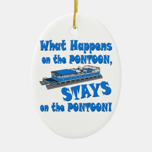 Zum Pontoon Keramik Ornament