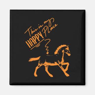 Zum Reiten Geboren Pferde Girl Rider Magnet