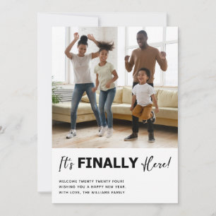 Zum Schluss ein gutes neues Jahr-Foto Feiertagskarte