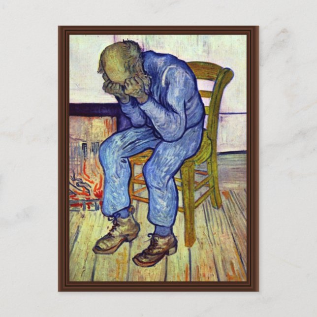 zum Schwelle der Ewigkeit von Vincent Van Gogh Postkarte (Vorderseite)