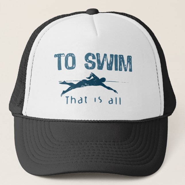 Zum Schwimmen Truckerkappe (Vorderseite)