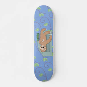 Zum Sloth oder nicht zum Sloth, der mit Skateboard