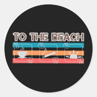 Zum Strand Sticker