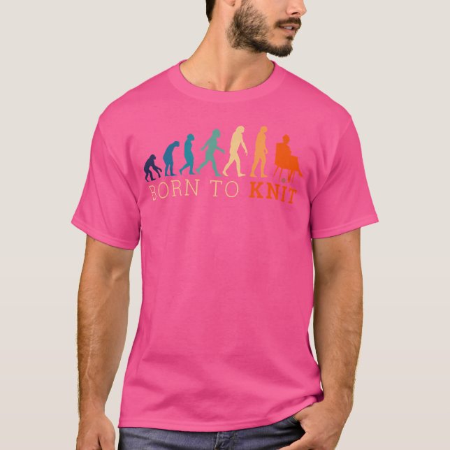 Zum Stricken geboren T-Shirt (Vorderseite)