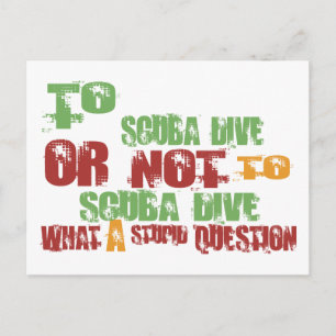 zum Tauchgang Postkarte